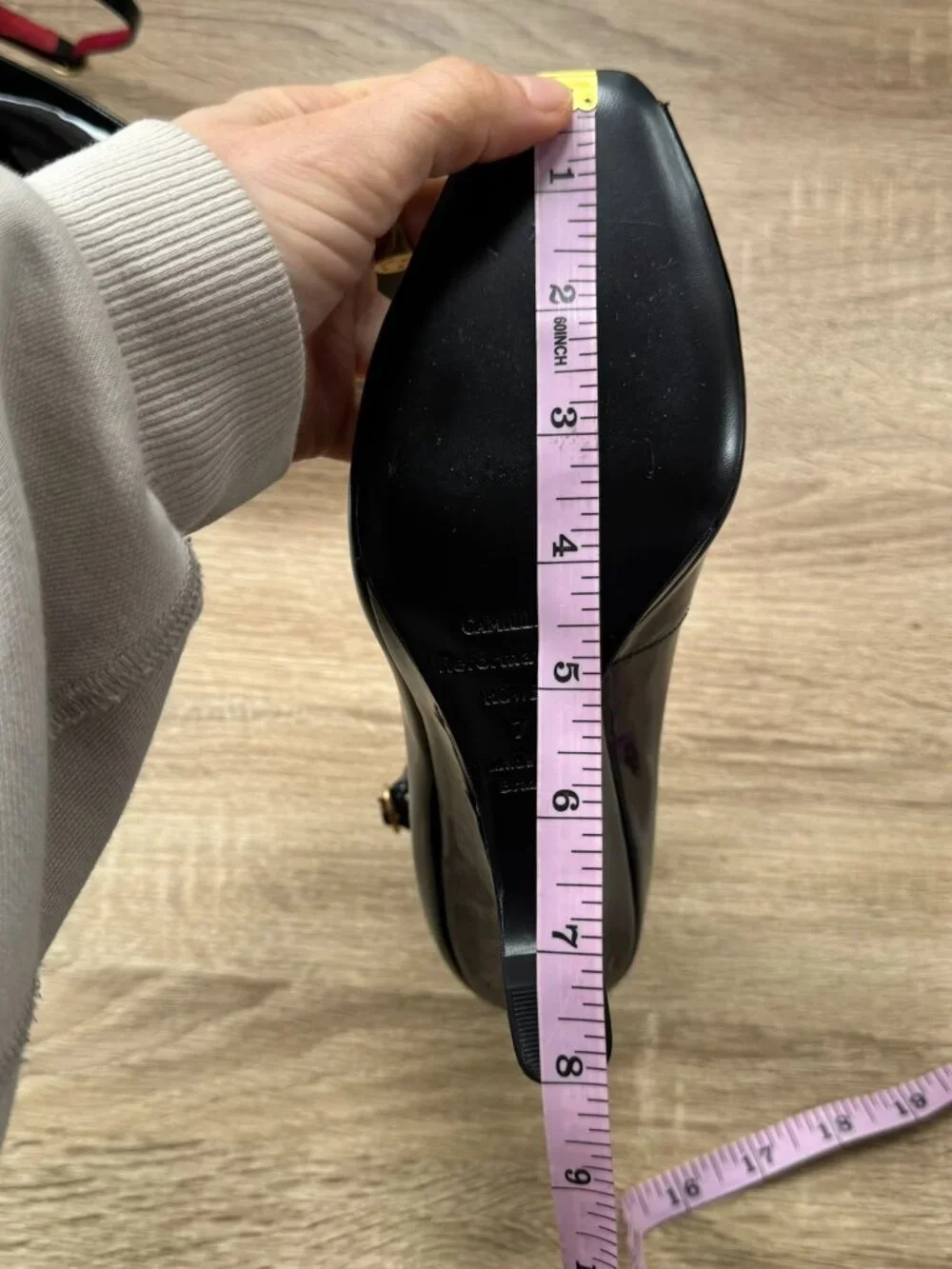 New Reformation x Camille Rowe Cheri Wedge Heels Black 7